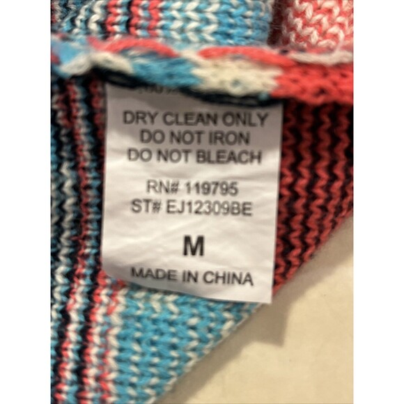 MOON  COLLECTION Cardigan Aztec Tribal Native Womens Sz M - Picture 5 of 9